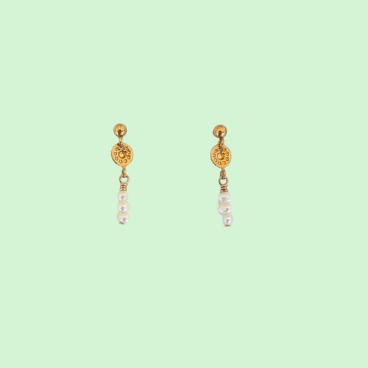 Odyssey Earrings With Pearls