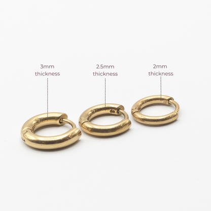 Plain Gold Hoops