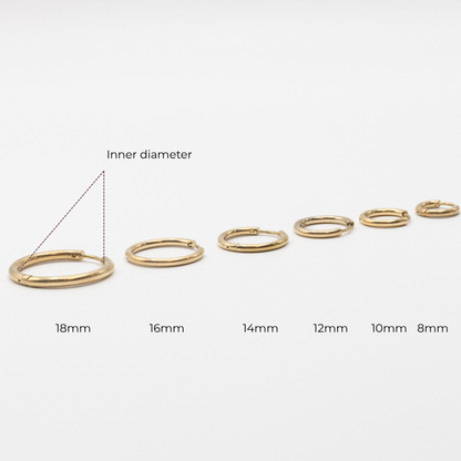Plain Gold Hoops