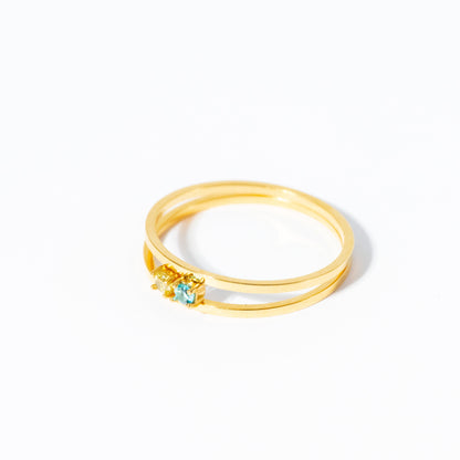 Collier de pierres de naissance en galets avec pierres naturelles
