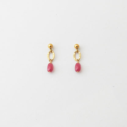 Doorila Earrings - Ruby