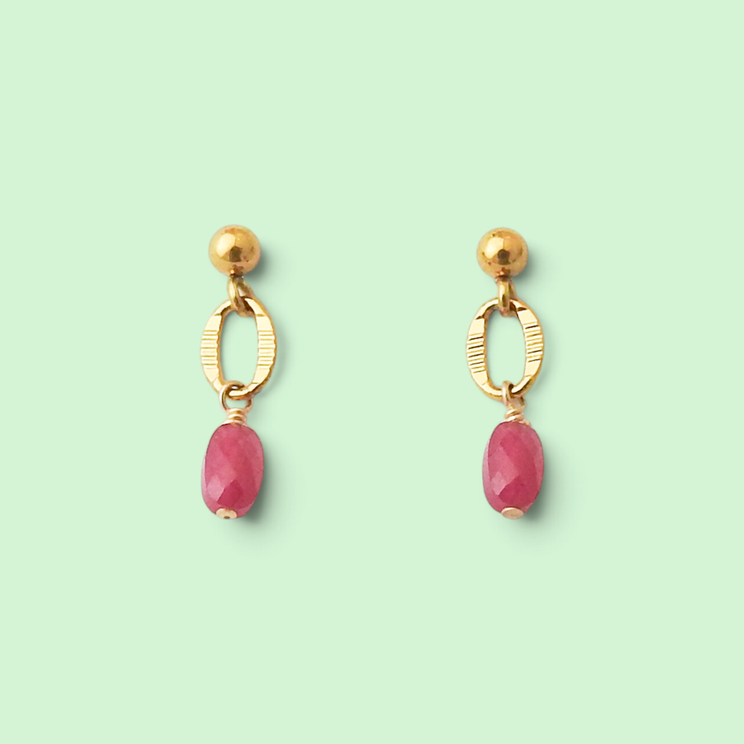 Doorila Earrings - Ruby