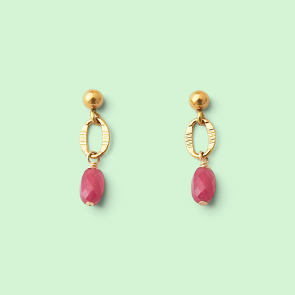 Doorila Earrings - Ruby
