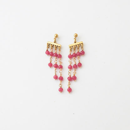 Ellery Earrings - Ruby