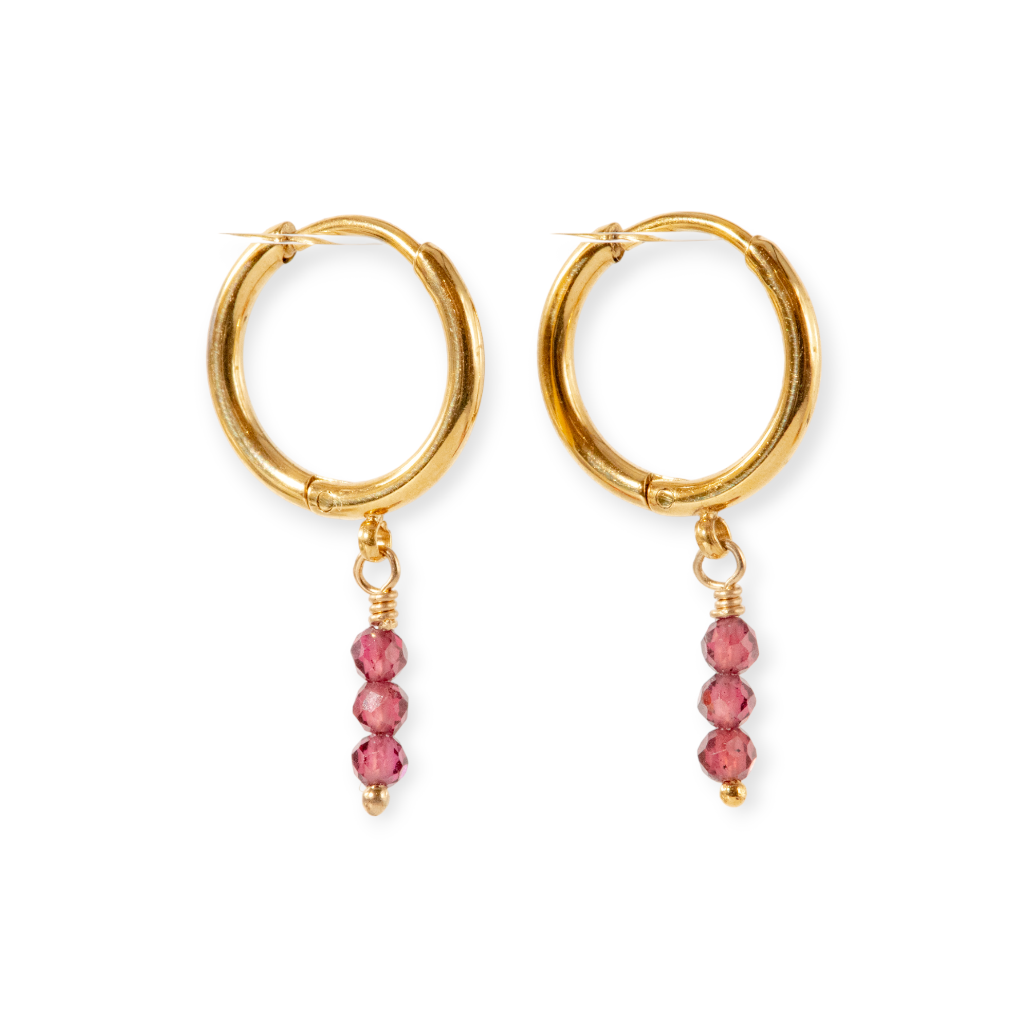 Birthstone hoops clearance