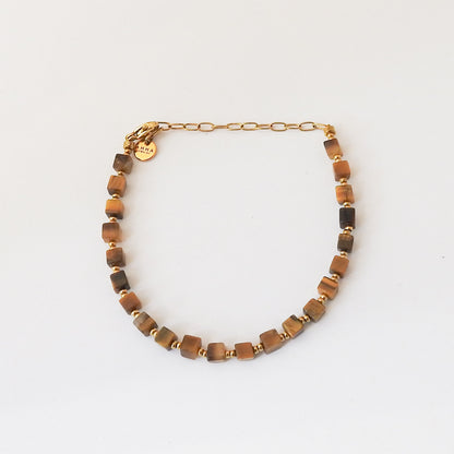Gemini Bracelet With Tiger Eye