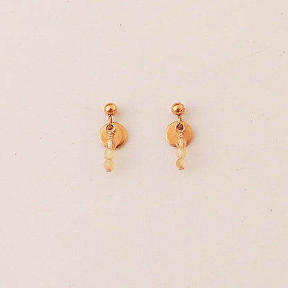 Collier de pierres de naissance en galets avec pierres naturelles