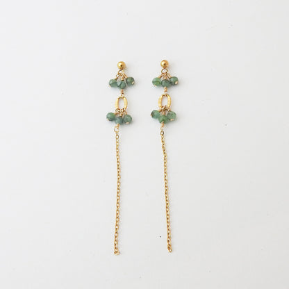 Mitchell Falls Earrings - Emerald