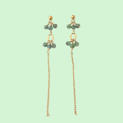 Mitchell Falls Earrings - Emerald