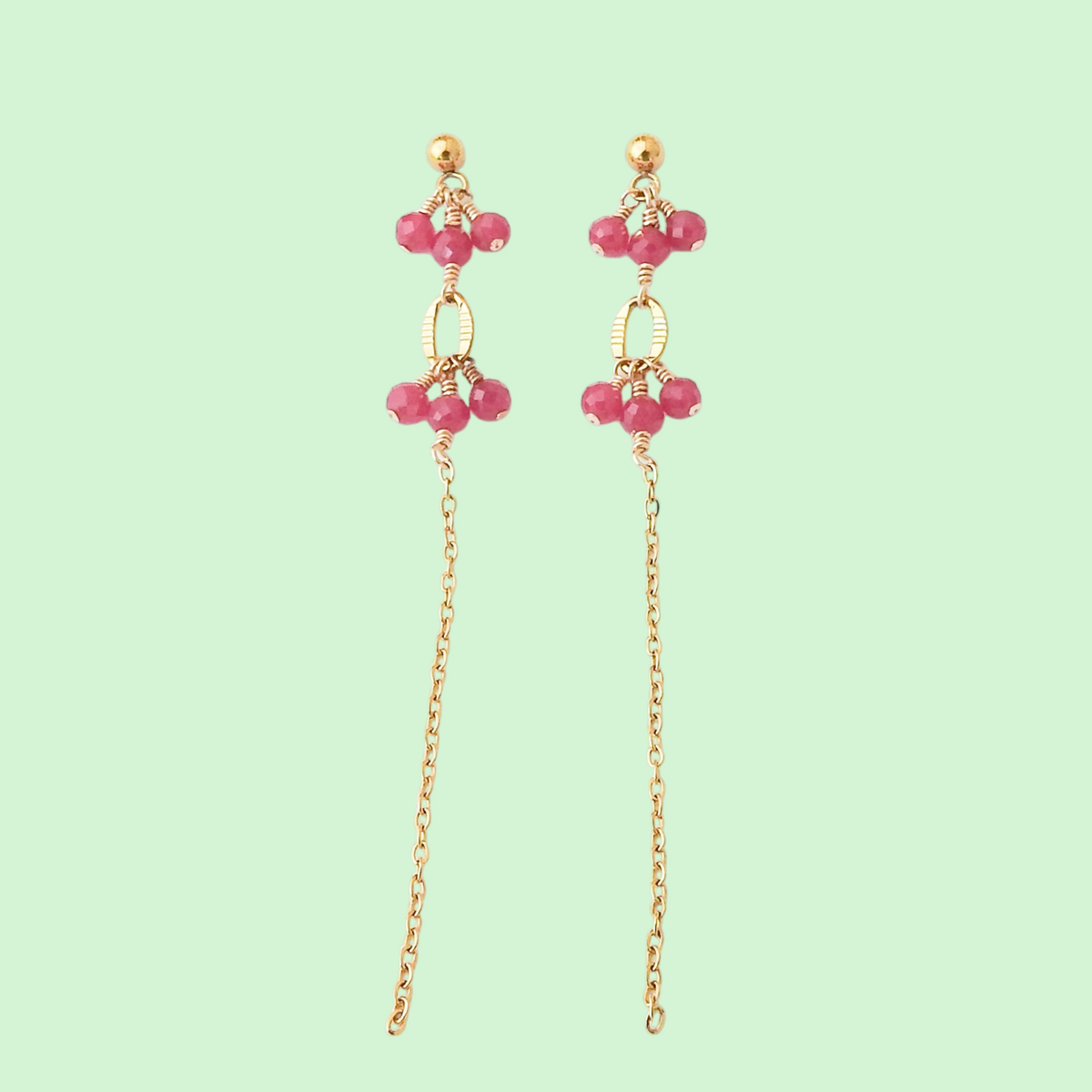 Mitchell Falls Earrings - Ruby