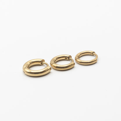 Plain Gold Hoops