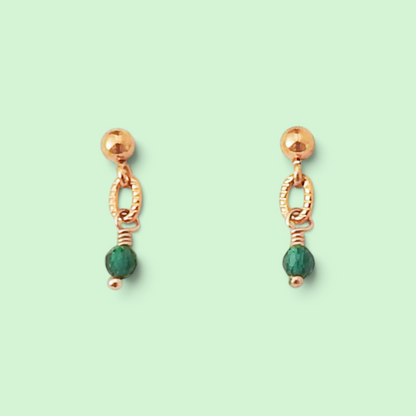 Collier de pierres de naissance en galets avec pierres naturelles