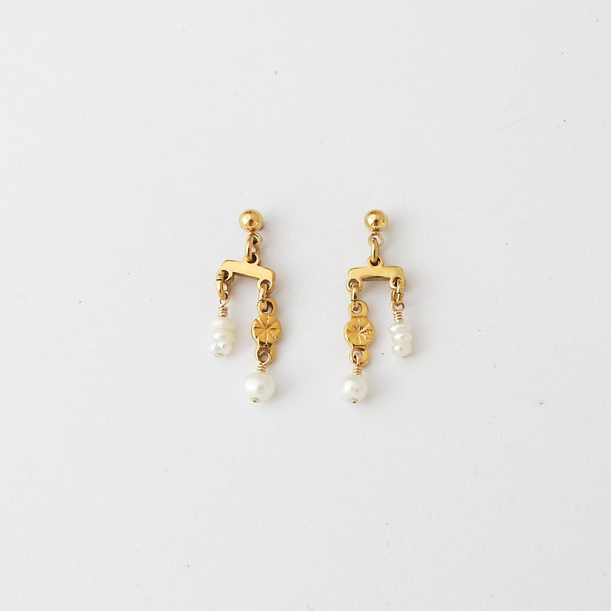 Pambula Earrings with Pearls