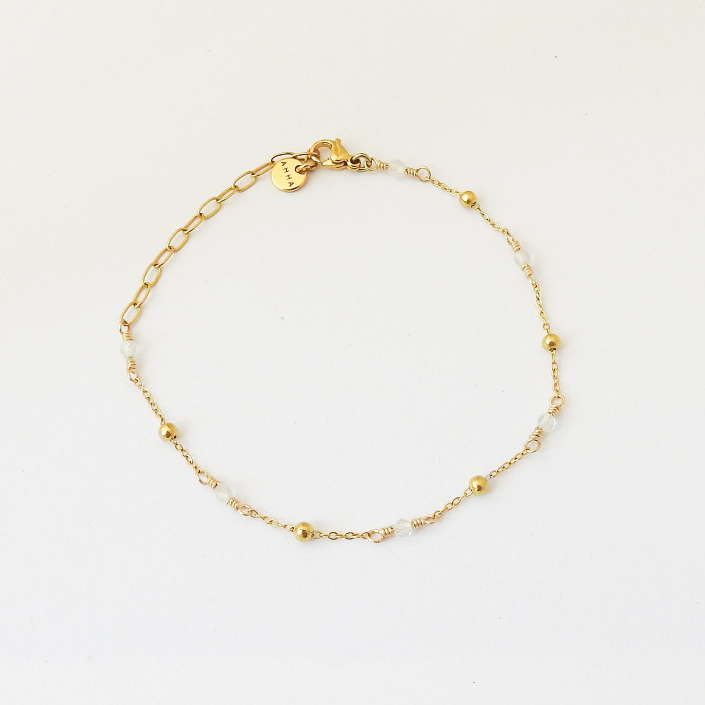 Pebble Birthstone Anklet
