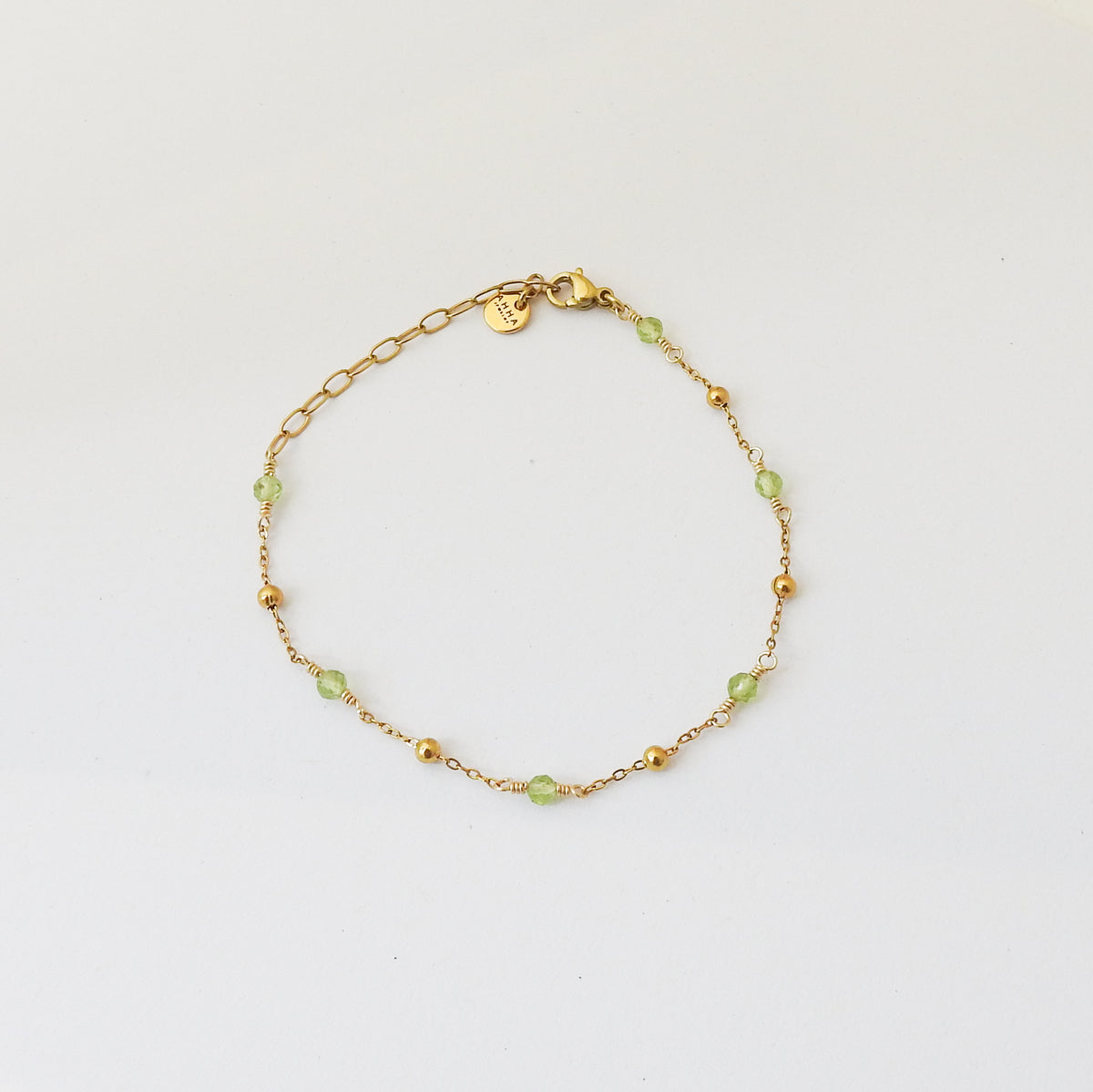 Pebble Birthstone Anklet