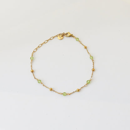 Pebble Birthstone Anklet