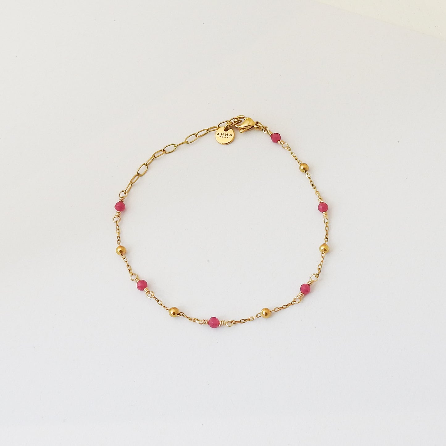 Pebble Birthstone Anklet