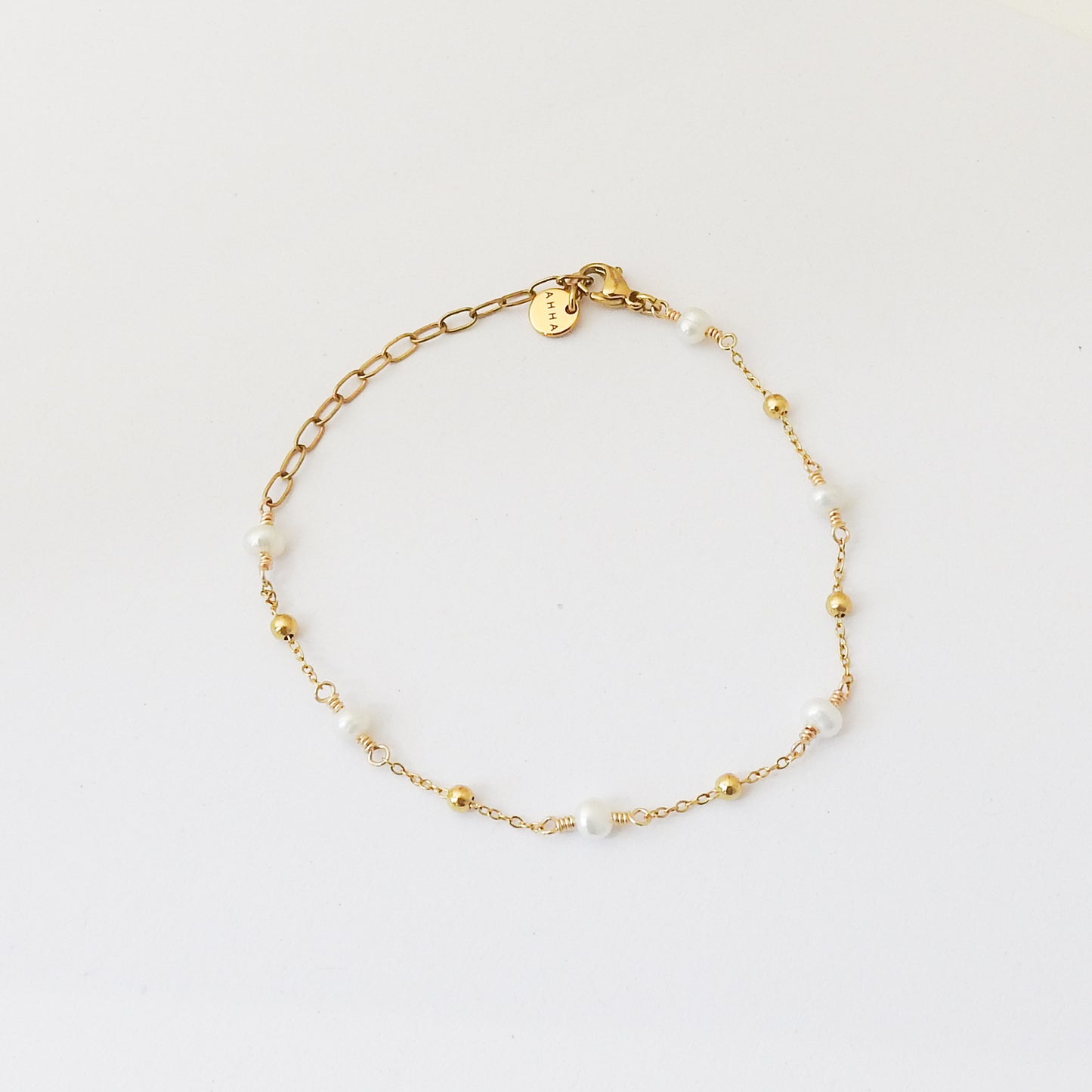 Pebble Birthstone Anklet