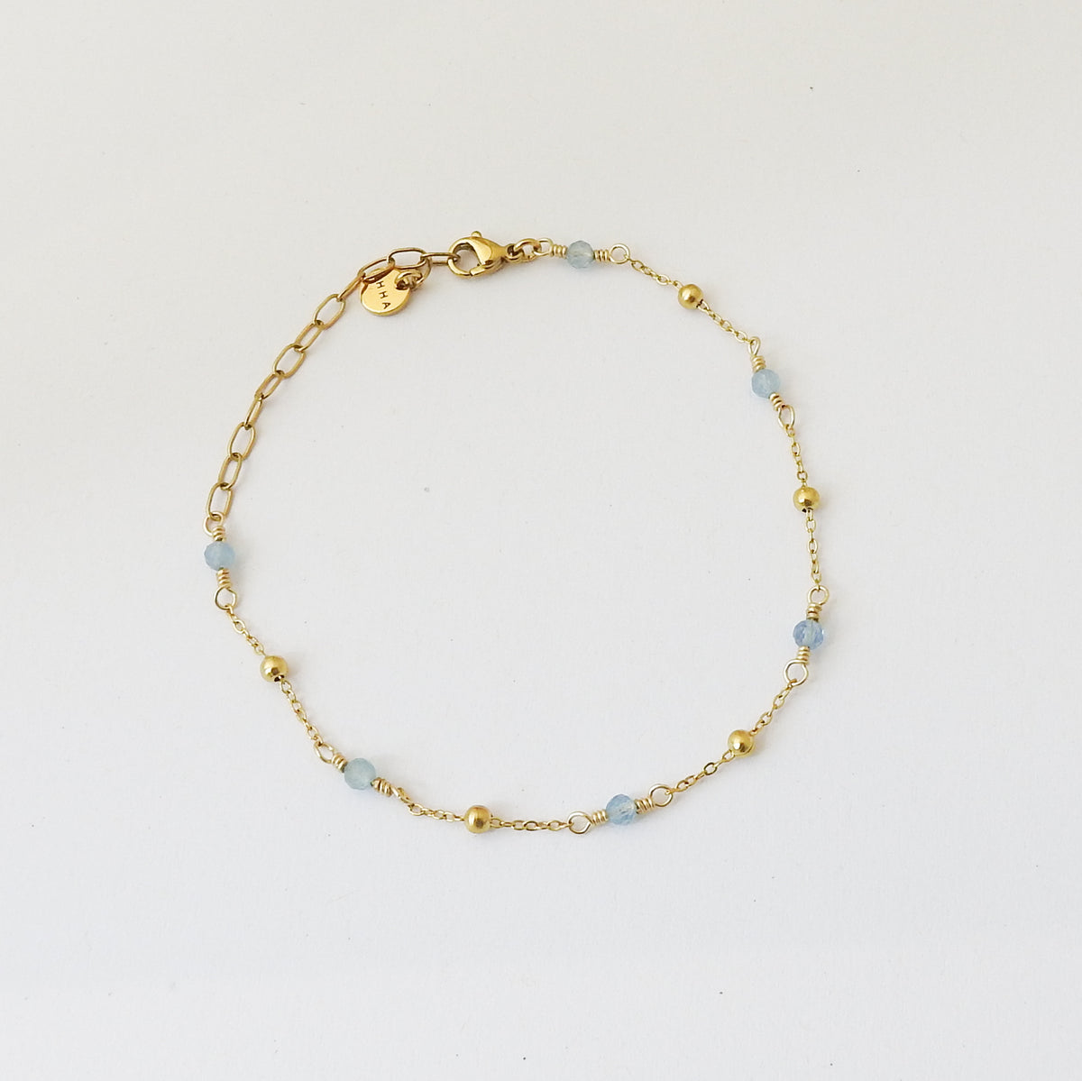 Pebble Birthstone Anklet