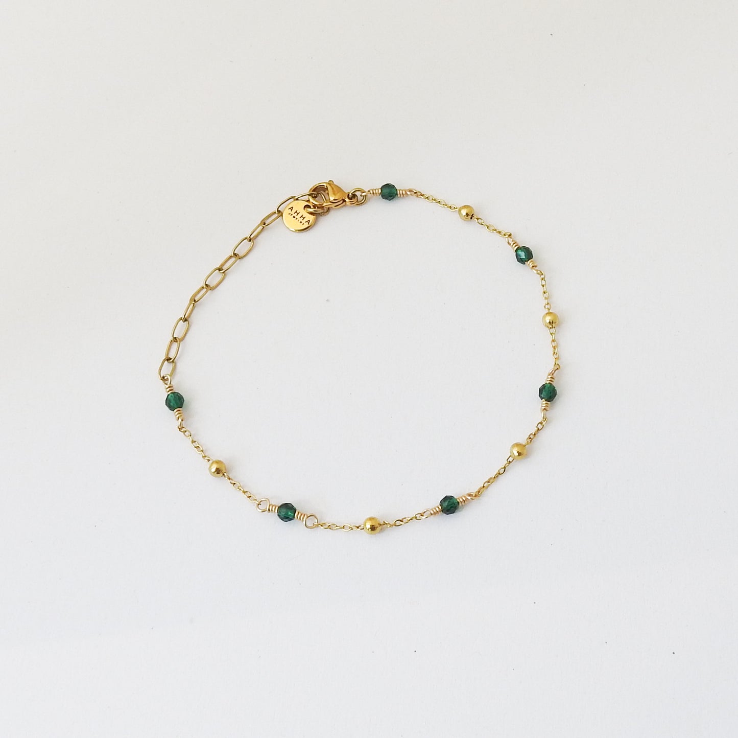 Pebble Birthstone Anklet