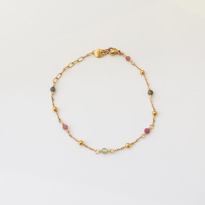 Pebble Birthstone Anklet