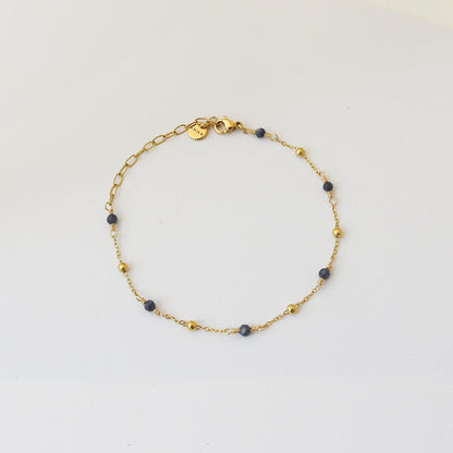 Pebble Birthstone Anklet