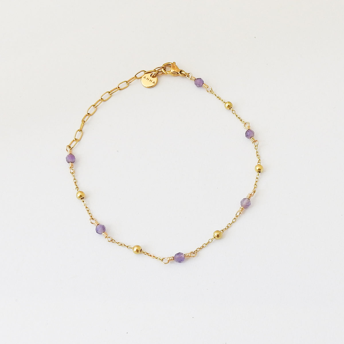 Pebble Birthstone Anklet