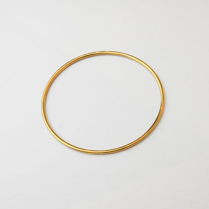Plain Gold Bangle - 2mm