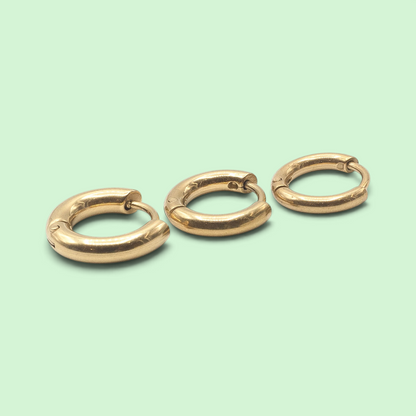 Plain Gold Hoops