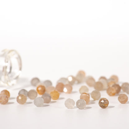 Pendientes de aro con 3 piedras de nacimiento