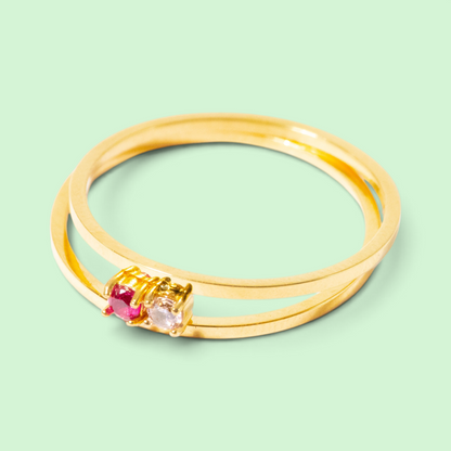 Collier de pierres de naissance en galets avec pierres naturelles