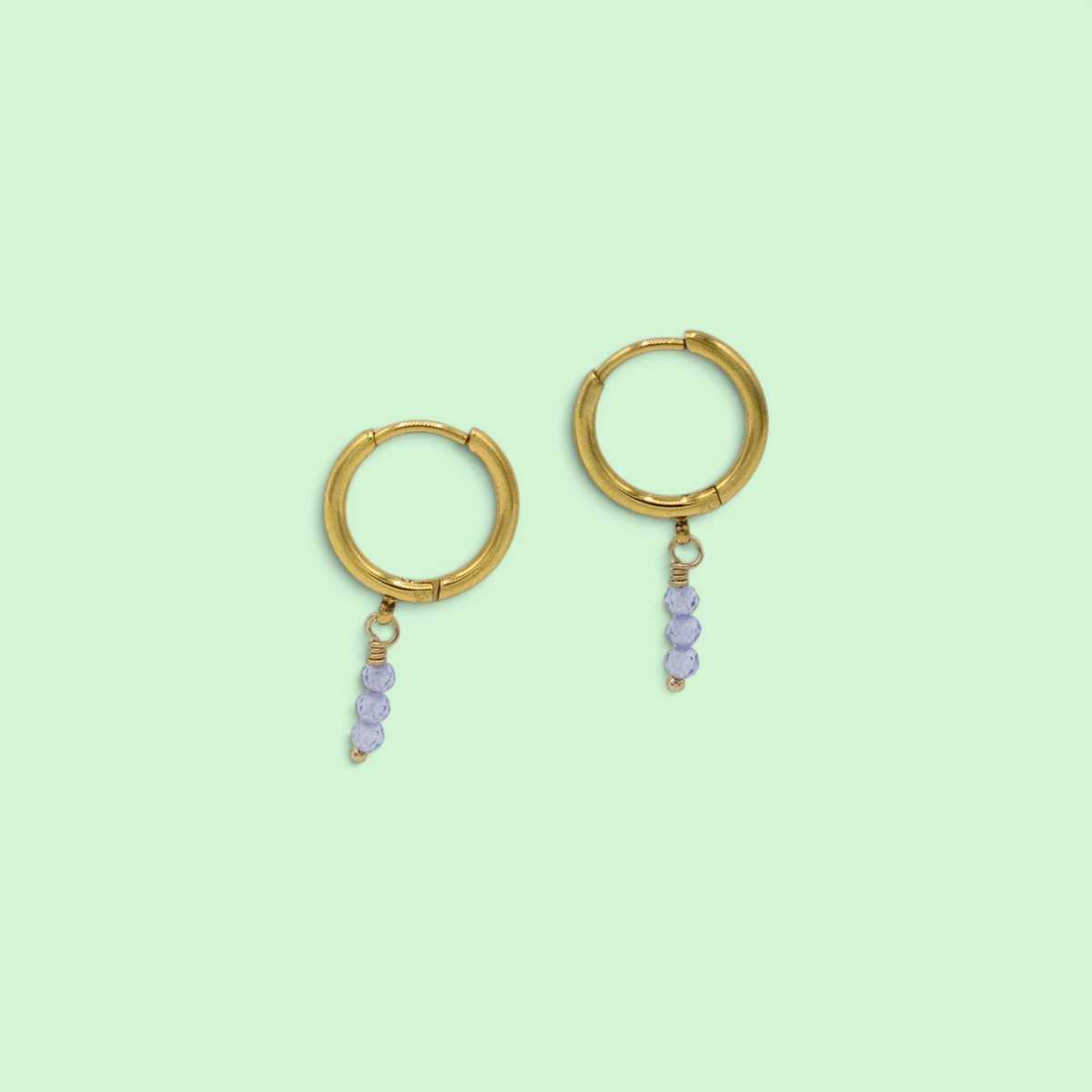 Collier de pierres de naissance en galets avec pierres naturelles