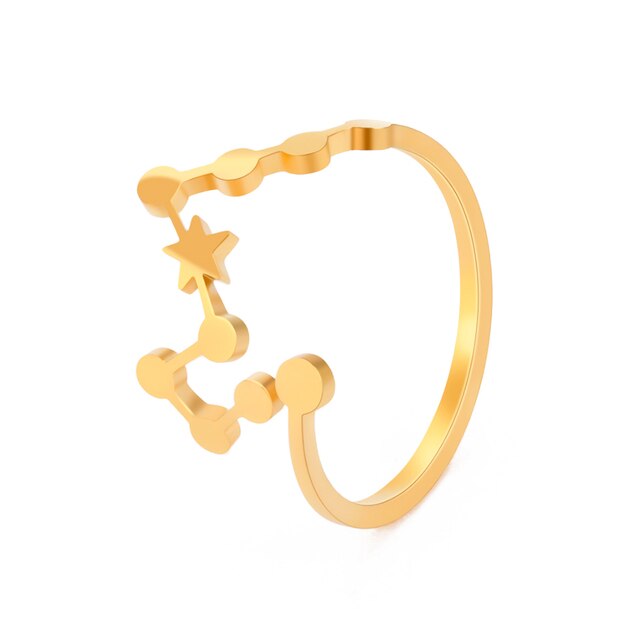 Star Sign Constellation Ring - Adjustable