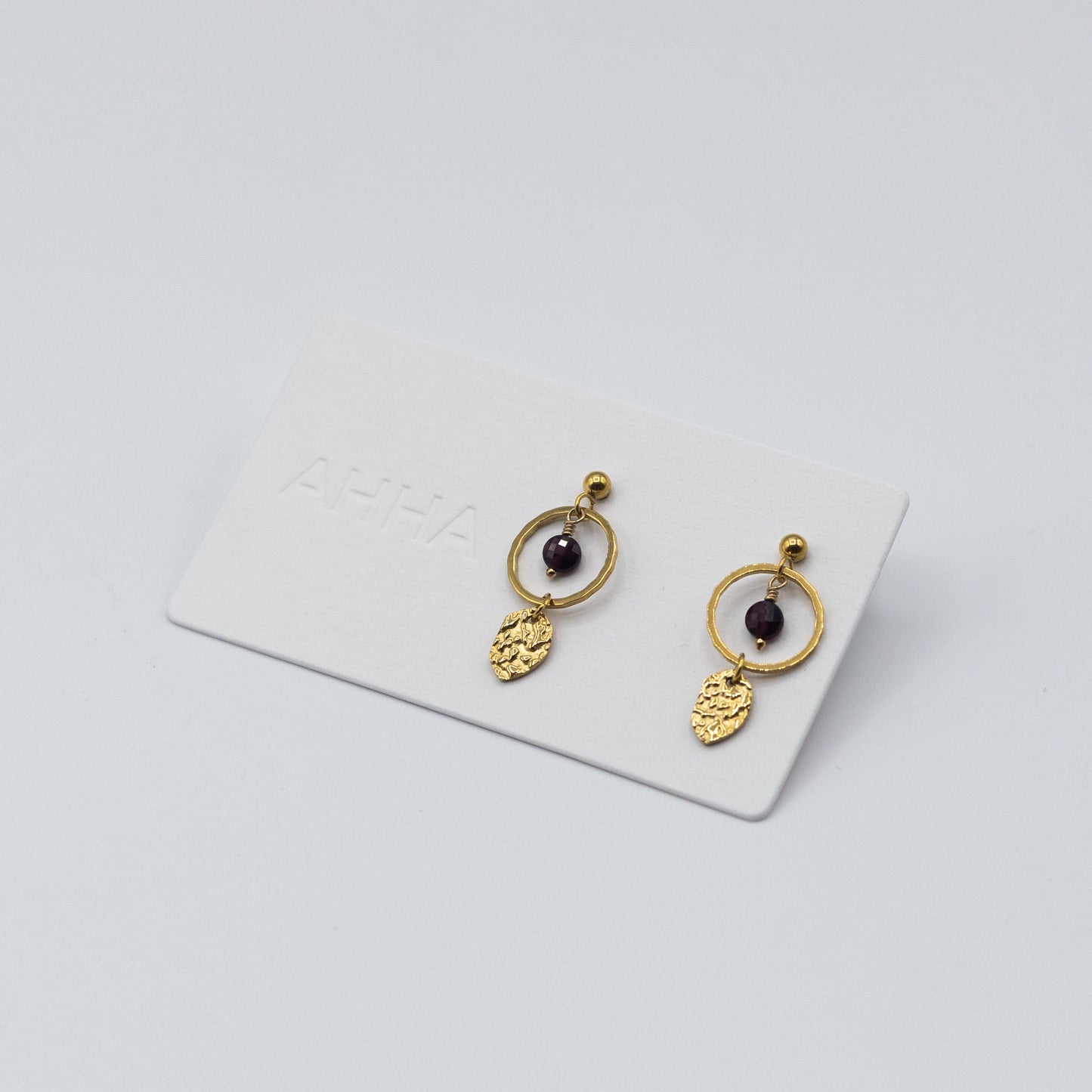 Birthstone Stud Earrings With Natural Gemstones