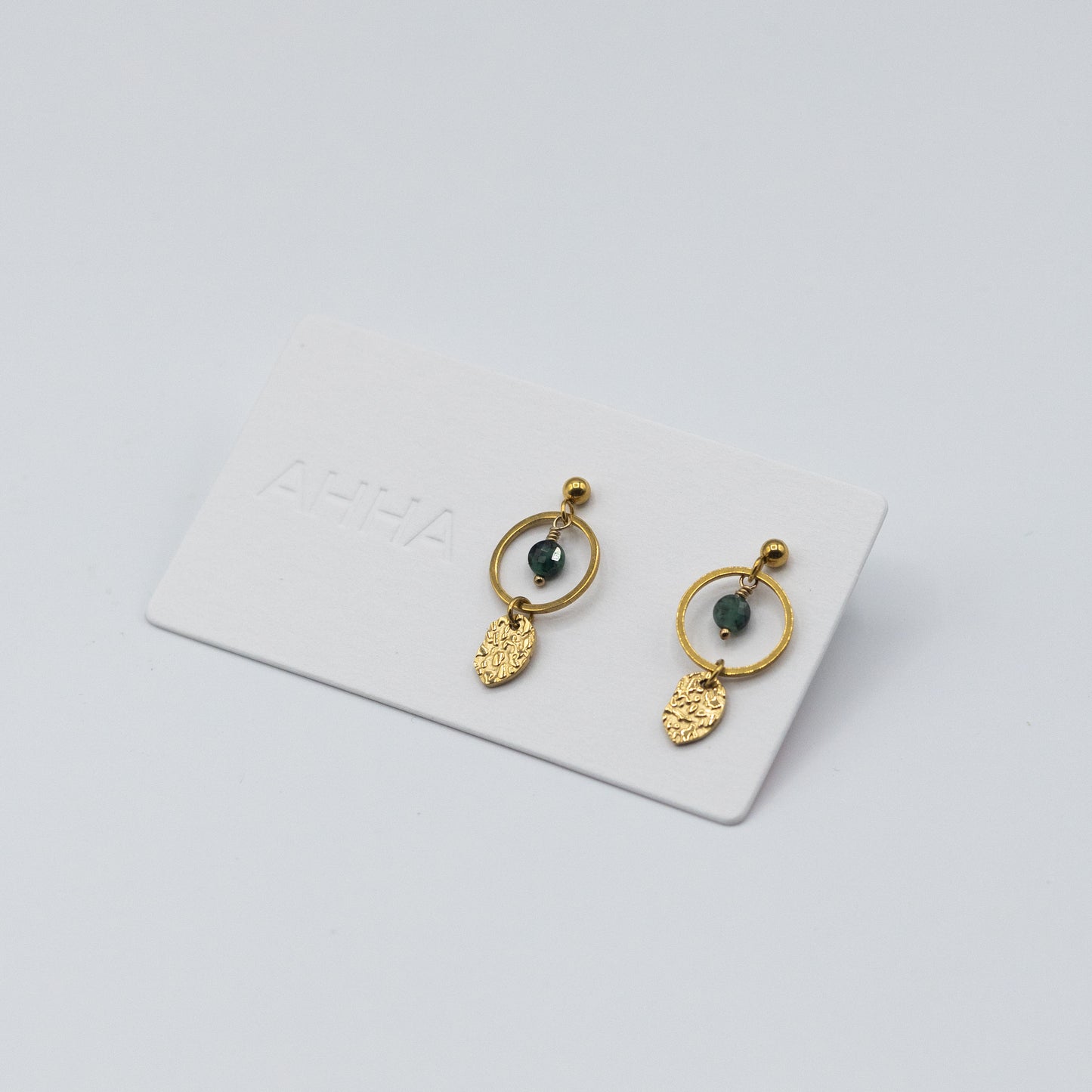 Birthstone Stud Earrings With Natural Gemstones