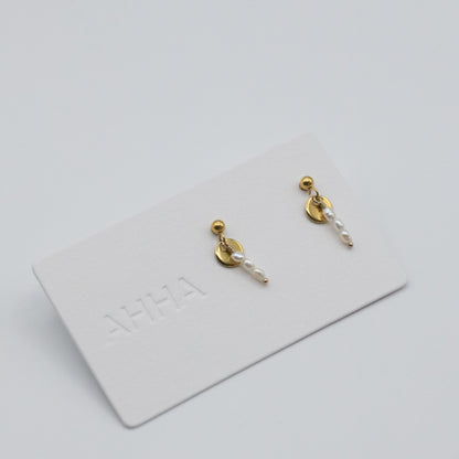 Birthstone Stud Earrings With Natural Gemstones