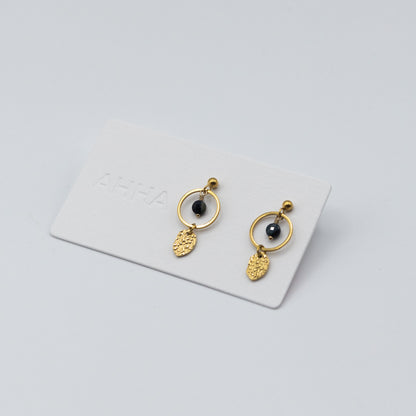 Birthstone Stud Earrings With Natural Gemstones