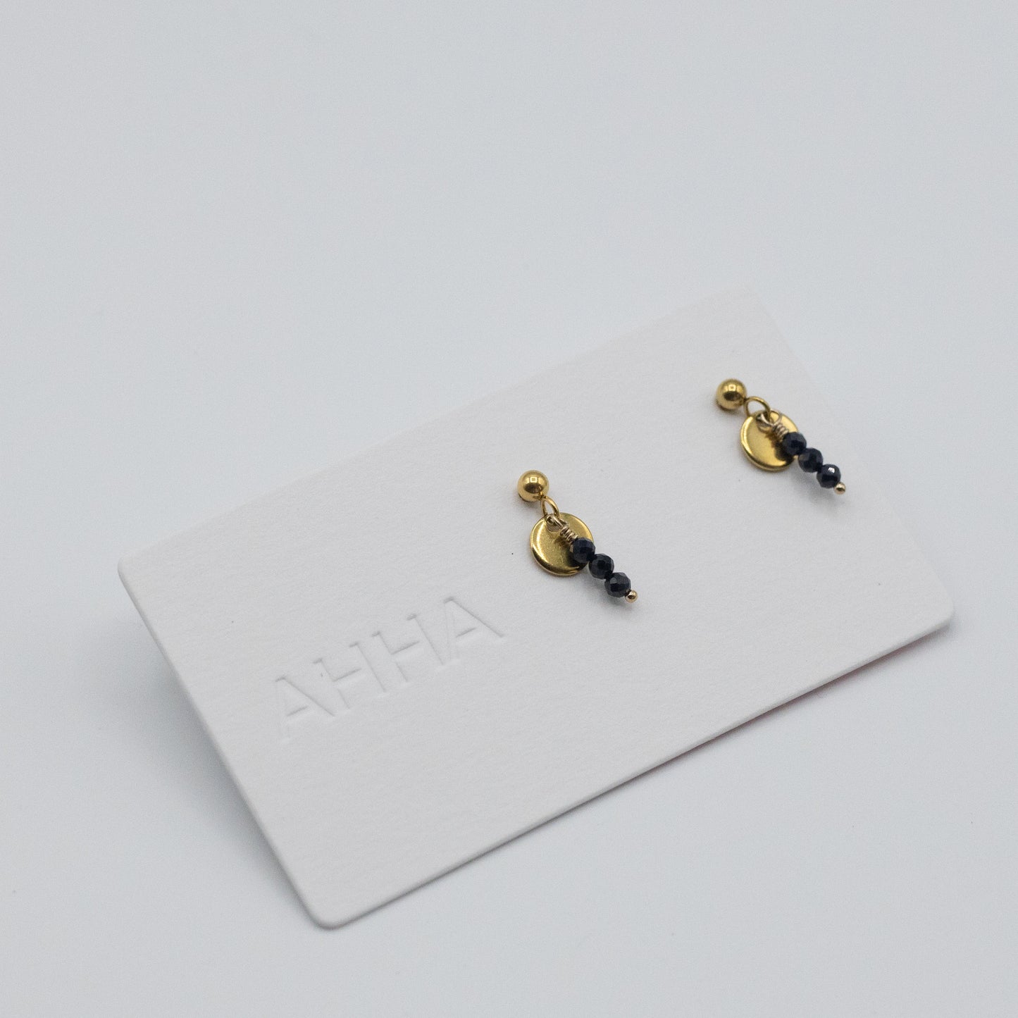 Birthstone Stud Earrings With Natural Gemstones