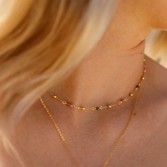 Pebble Birthstone Necklace